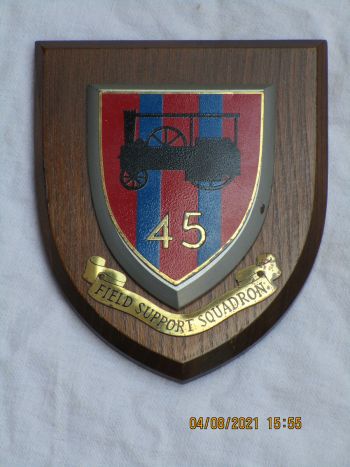 Coat of arms (crest) of the 45 Field Support Squadron, RE, British Army
