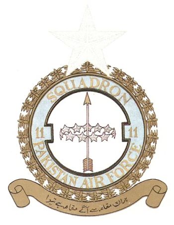 Coat of arms (crest) of the No 11 Squadron, Pakistan Air Force