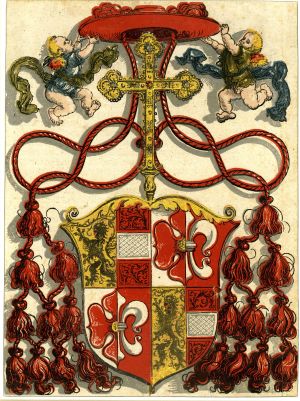 Arms (crest) of Matthäus Lang von Wellenburg