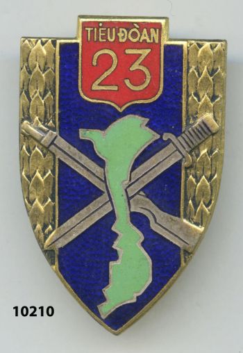 Coat of arms (crest) of the 23rd Vietnamese Battalion, French Army