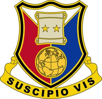 Coat of arms (crest) of 418th Support Brigade, US Army