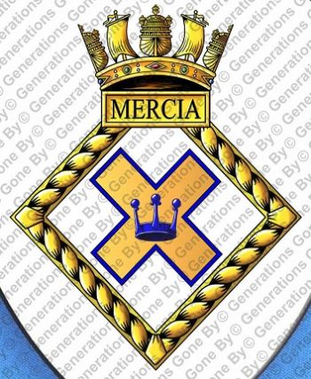 Coat of arms (crest) of the Royal Naval Reserve Mercia, Royal Navy