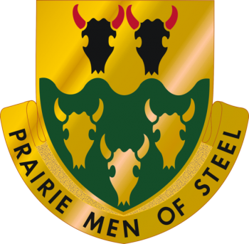 Arms of 195th Armor Regiment, Nebraska Army National Guard