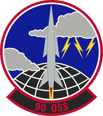 Coat of arms (crest) of the 90th Operations Support Squadron, US Air Force