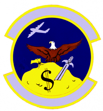 Coat of arms (crest) of the 438th Comptroller Squadron, US Air Force