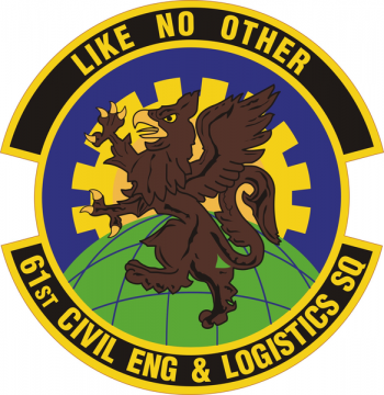 Coat of arms (crest) of the 61st Civil Engineer and Logistics Squadron, US Air Force