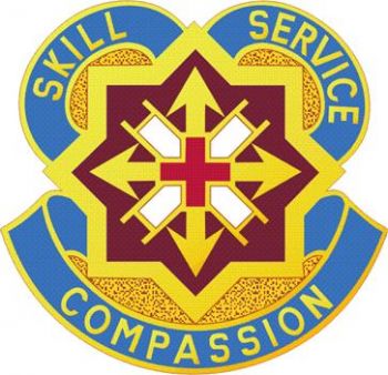 Coat of arms (crest) of the 144th Combat Support Hospital, US Army