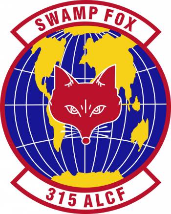 Coat of arms (crest) of the 315th Airlift Control Flight, US Air Force