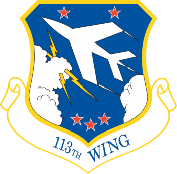 Coat of arms (crest) of the 113th Wing, District of Columbia Air National Guard
