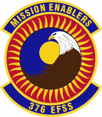 Coat of arms (crest) of the 376th Expeditionary Force Support Squadron, US Air Force