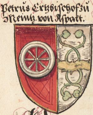 Arms of Peter von Aspelt
