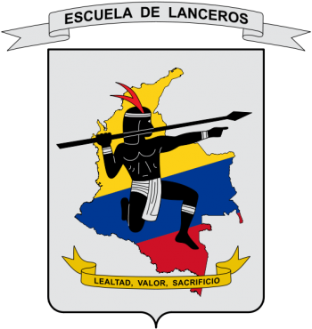 Coat of arms (crest) of the School of Lanceros (Special Forces), Colombian Army