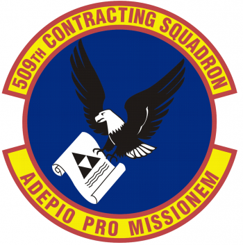Coat of arms (crest) of the 509th Contracting Squadron, US Air Force