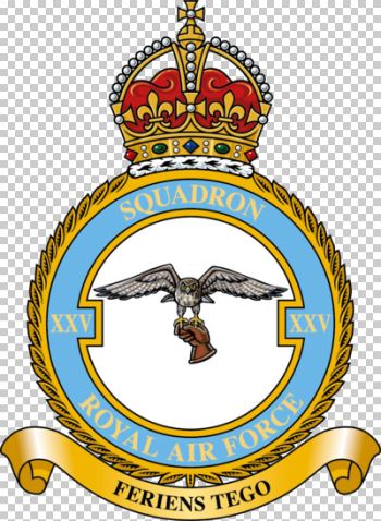 Coat of arms (crest) of the No 25 Squadron, Royal Air Force