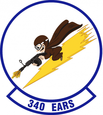 Coat of arms (crest) of the 340th Expeditionary Air Refueling Squadron, US Air Force