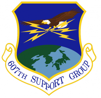 Coat of arms (crest) of the 607th Support Group, US Air Force