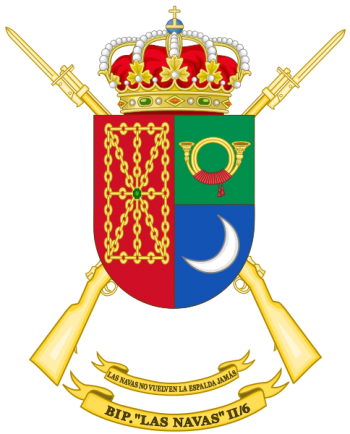 Coat of arms (crest) of Protected Infantry Battalion Las Navas II-6, Spanish Army