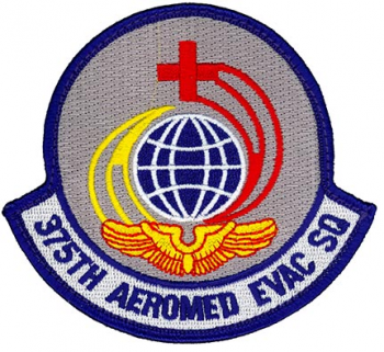 Coat of arms (crest) of the 375th Aeromedical Evacuation Squadron, US Air Force