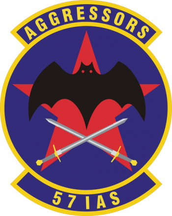 Coat of arms (crest) of the 57th Information Agressor Squadron, US Air Force