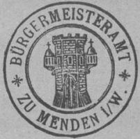 Wappen von Menden/Arms (crest) of Menden