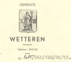 Wapen van Wetteren/Arms (crest) of Wetteren