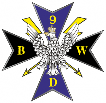 Coat of arms (crest) of 9th Command Support Brigade of the Armed Forces General Command, Poland