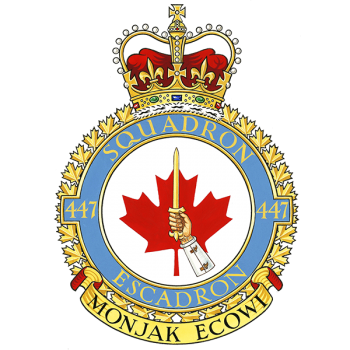 Coat of arms (crest) of the No 447 Squadron, Royal Canadian Air Force