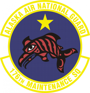 Coat of arms (crest) of the 176th Maintenance Squadron, Alaska Air National Guard