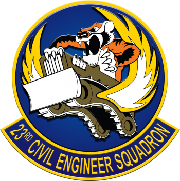 Coat of arms (crest) of the 23rd Civil Engineer Squadron, US Air Force