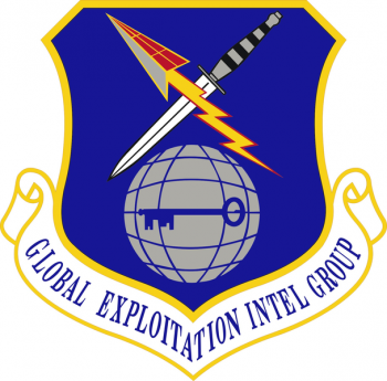 Coat of arms (crest) of the Global Exploitation Intelligence Group, US Air Force