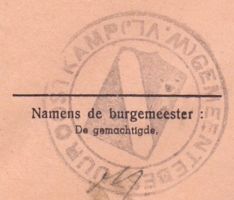 Wapen van Oostkamp/Arms (crest) of Oostkamp