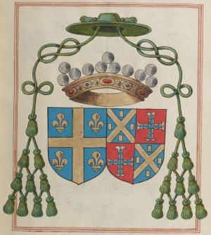 Arms (crest) of Jean de l'Aubespine