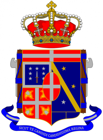Coat of arms (crest) of the 10th Infantry Regiment Regina, Italian Army