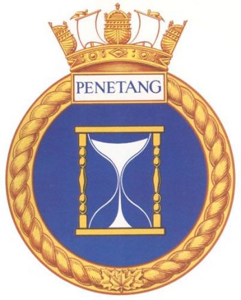 Coat of arms (crest) of the HMCS Penetang, Royal Canadian Navy