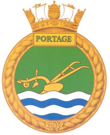 Coat of arms (crest) of the HMCS Portage, Royal Canadian Navy
