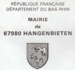 Blason de Hangenbieten/Coat of arms (crest) of {{PAGENAME