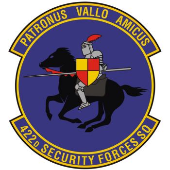 Coat of arms (crest) of the 422nd Security Forces Squadron, US Air Force
