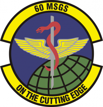Coat of arms (crest) of the 60th Surgical Operations Squadron, US Air Force