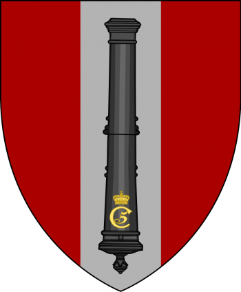 Emblem (crest) of the XXI Light Artillery Battalion, The Zealand Artillery Regiment, Danish Army