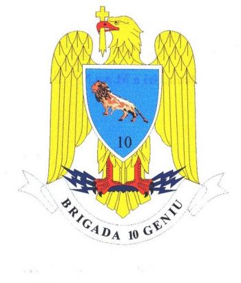 Coat of arms (crest) of the 10th Engineer Brigade, Romanian Army