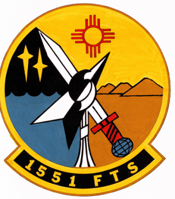 Coat of arms (crest) of the 1551st Flying Training Squadron, US Air Force