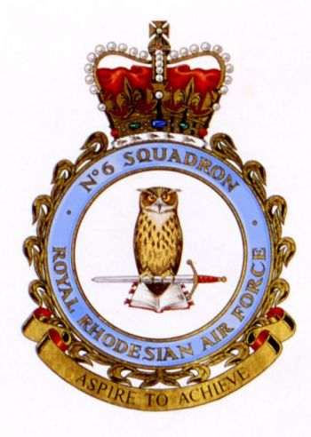 Coat of arms (crest) of the No 6 Squadron, Royal Rhodesian Air Force