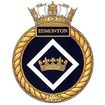 Coat of arms (crest) of the HMCS Edmonton, Royal Canadian Navy