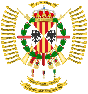 Infantry Regiment Tercio Viejo de Sicilia No 67, Spanish Army.png
