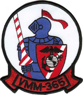 Coat of arms (crest) of the VMM-365 Blue Knights, USMC