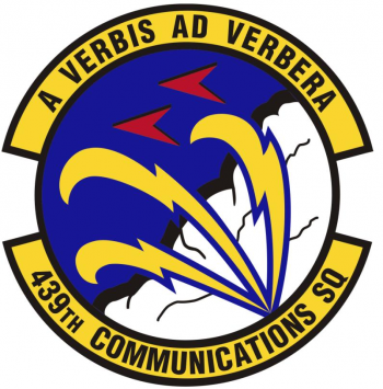 Coat of arms (crest) of the 439th Communications Squadron, US Air Force