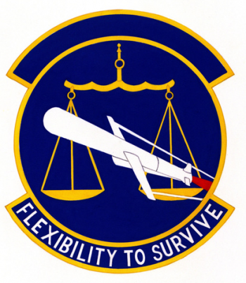 Coat of arms (crest) of the 487th Missile Security Squadron, US Air Force