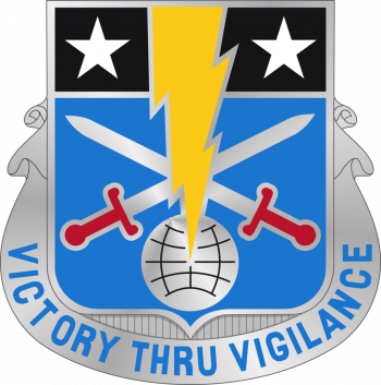 Coat of arms (crest) of 108th Military Intelligence Battalion, US Army