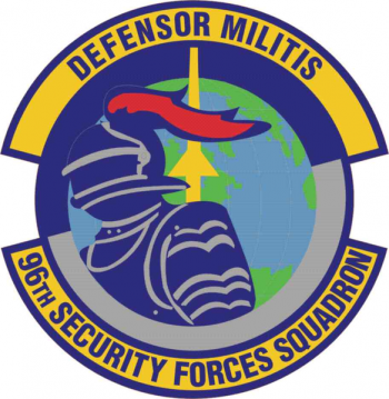 Coat of arms (crest) of the 96th Security Forces Squadron, US Air Force