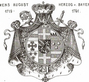 Arms of Clemens August von Bayern